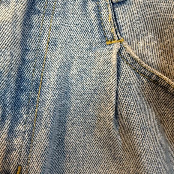 Vintage Palmetto' Jeans Wear Denim Shorts Pleated Raw Hem 11 - Picture 6 of 13